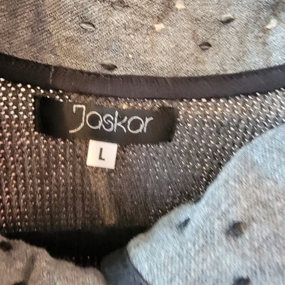 Jaskar Multi Pattern Grey Cardigan - Picture 8 of 8